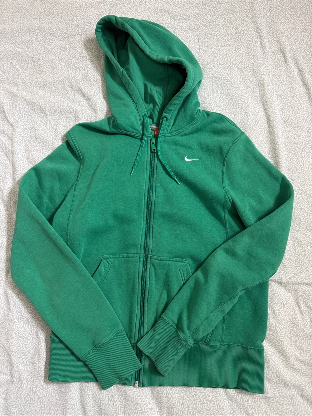 Nike Women’s Green Full-Zip Hooded Sweatshirt